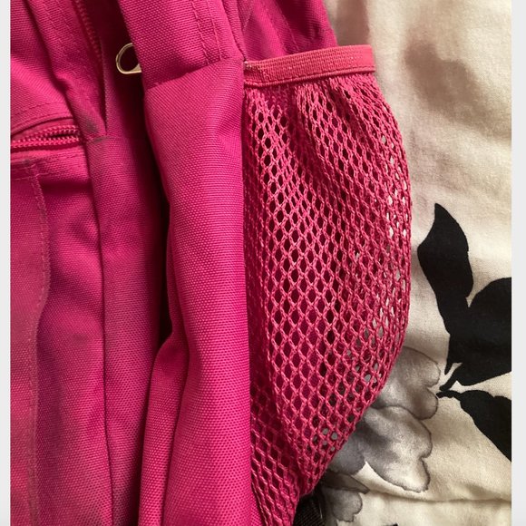 JanSport Hot Pink 5 Zipper Backpack - Picture 4 of 10